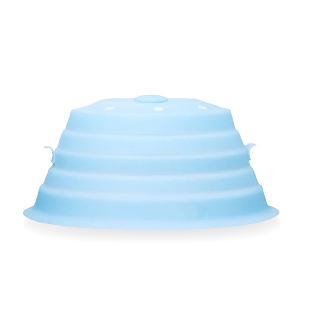 Penutup Piring Microwave Tahan Panas Silikon Reusable Food Lid Bowl Tray Penyimpanan Piring Aman Perlengkapan Gadget Dapur