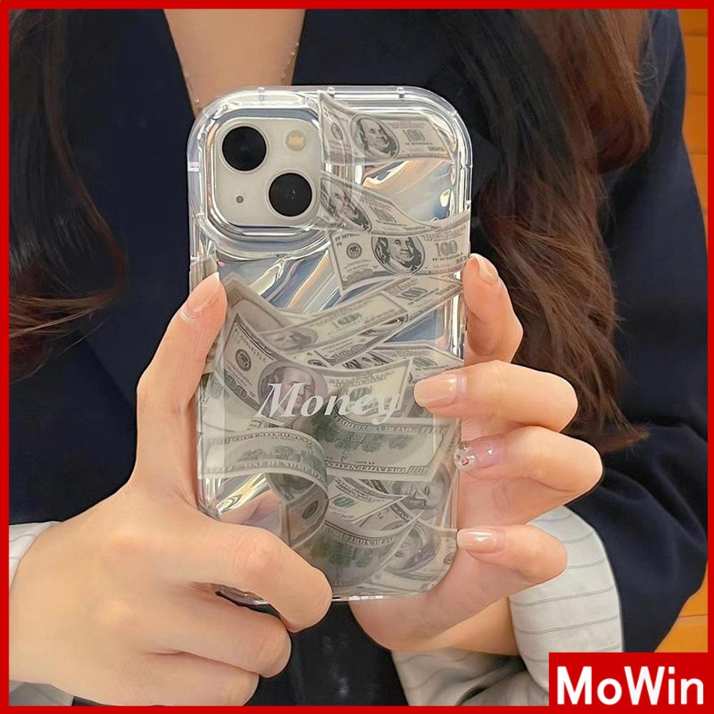 Case iPhone 14 Pro Max iPhone Case Laser Reflektif Bening Phone Case TPU Soft Case Airbag Tahan Guncangan Grafiti Sederhana Bahasa Inggris Kompatibel dengan iPhone 13 Pro Max 12 Pro Max 11 Xr Xs