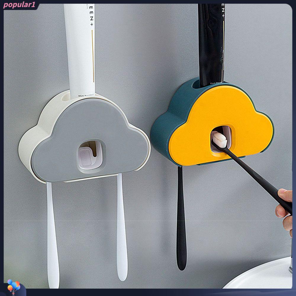 Populer Dispenser Odol Otomatis Multicolor Wall Suction Tempat Pasta Gigi Tempel Dinding