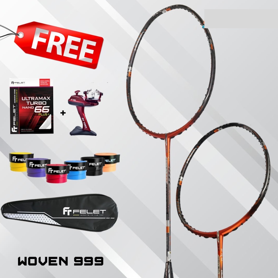Raket Badminton FELET WOVEN 999 PRO Original