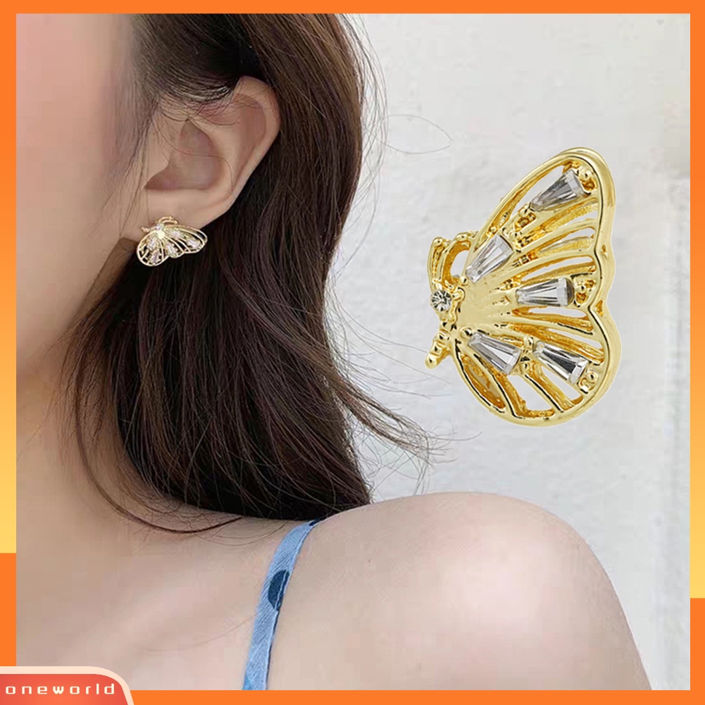 [WOD] Wanita Lady Fashion Sederhana Indah Kupu-Kupu Anting Ear Stud Perhiasan Hadiah