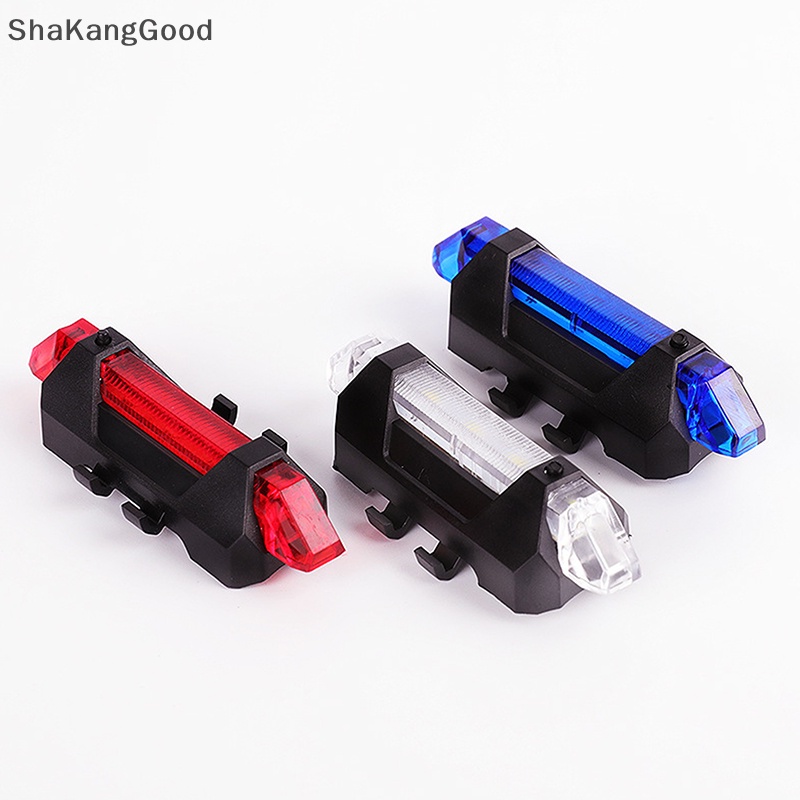 Skid Lampu Sepeda LED Tahan Air Lampu Belakang Ekor USB Rechargeable Bike Light Mount Cycling Safety Warning Light Aksesoris Sepeda SKK