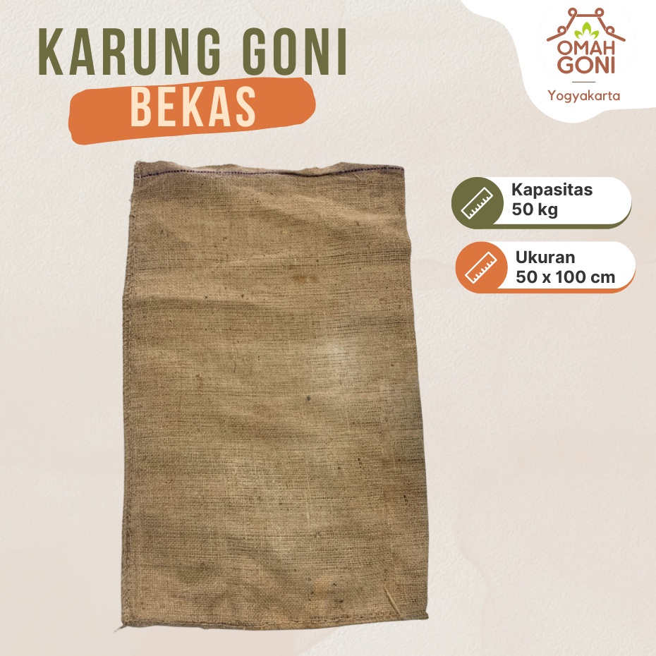 Karung Goni Bekas Kapasitas 50 kg - Karung Goni Besar - Karung Lomba Balap Karung