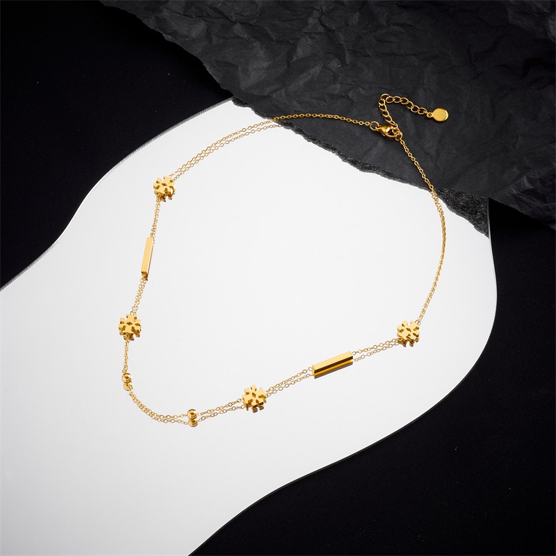 Kalung bunga TR titanium stainless steel 316L import harga grosir bisa cod 100% realpic dan boleh retur