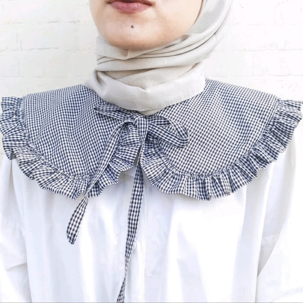 Fake Collar Aksesoris Kerah l Kerah Renda Pita Fashion Wanita
