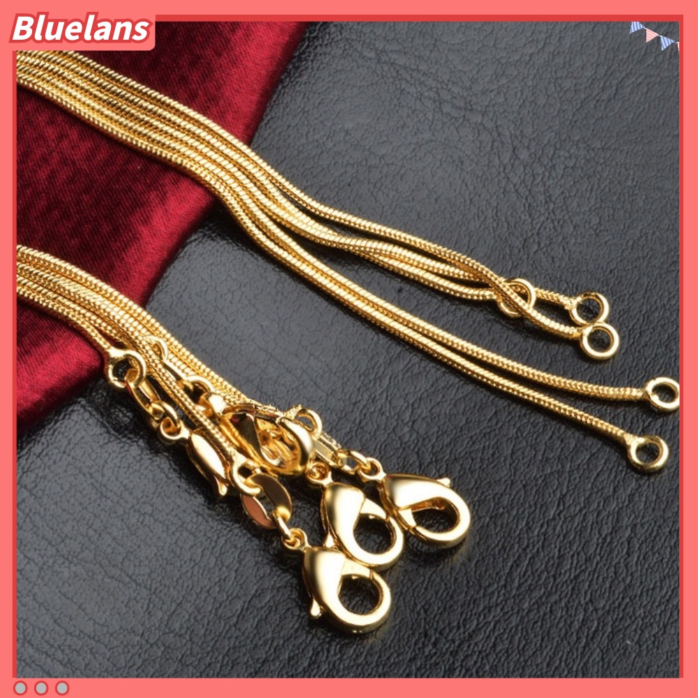 [BLS] Fashion Mewah Pria Wanita Punk Rantai Murni Lobster Jepit Kalung Hip Pop Perhiasan