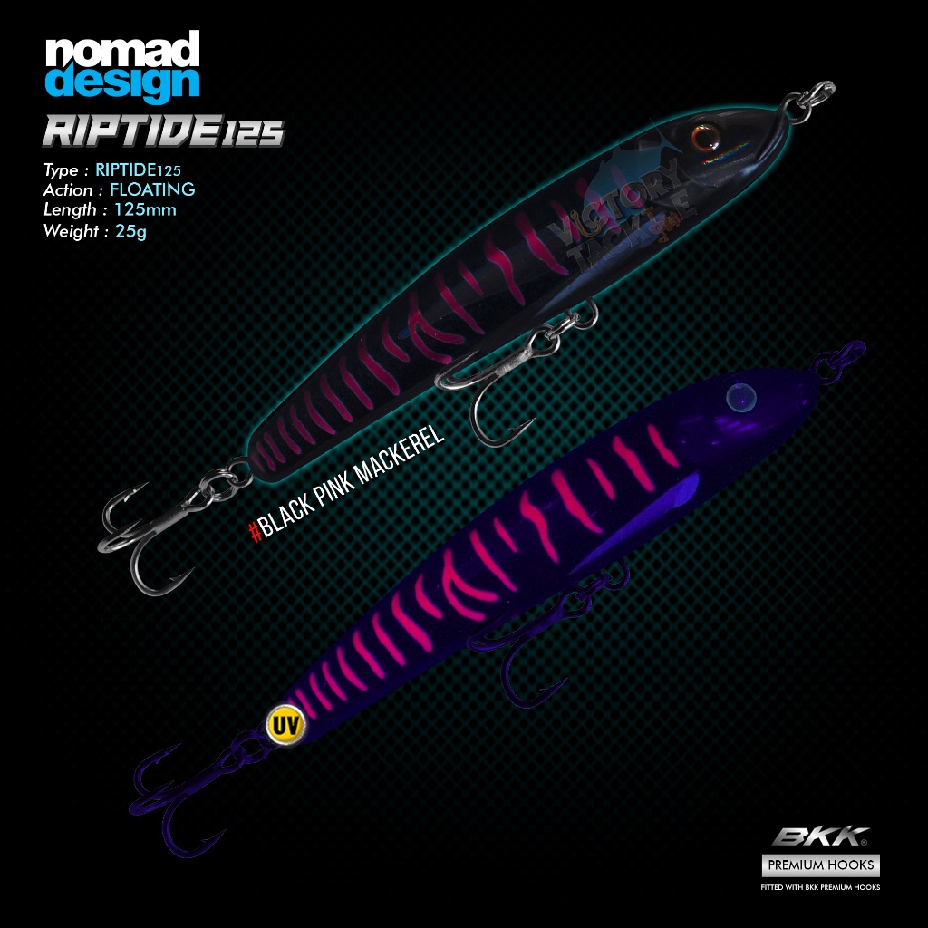 Stickbait Nomad Design Riptide Floating 125 mm 25 Gram Umpan Pancing Lure Killer