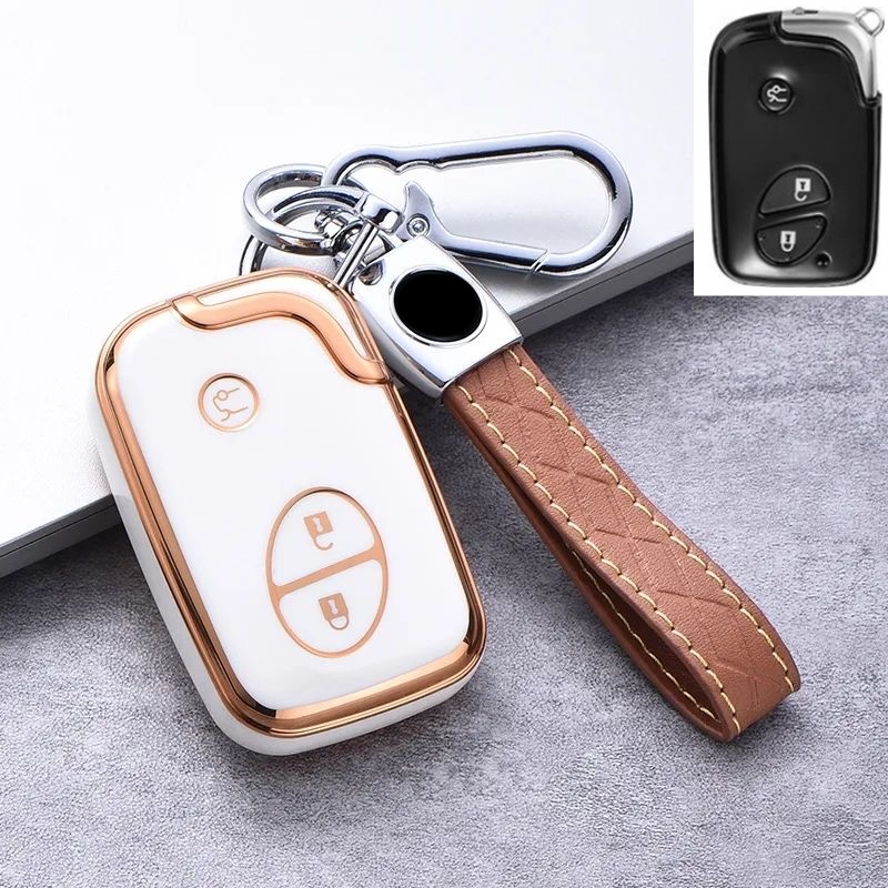 Soft TPU Mobil Remote Flip Key Fob Case Cover Shell Untuk Lexus NX GS RX IS ES GX LX Rc200 250 350 LS 450H 300H