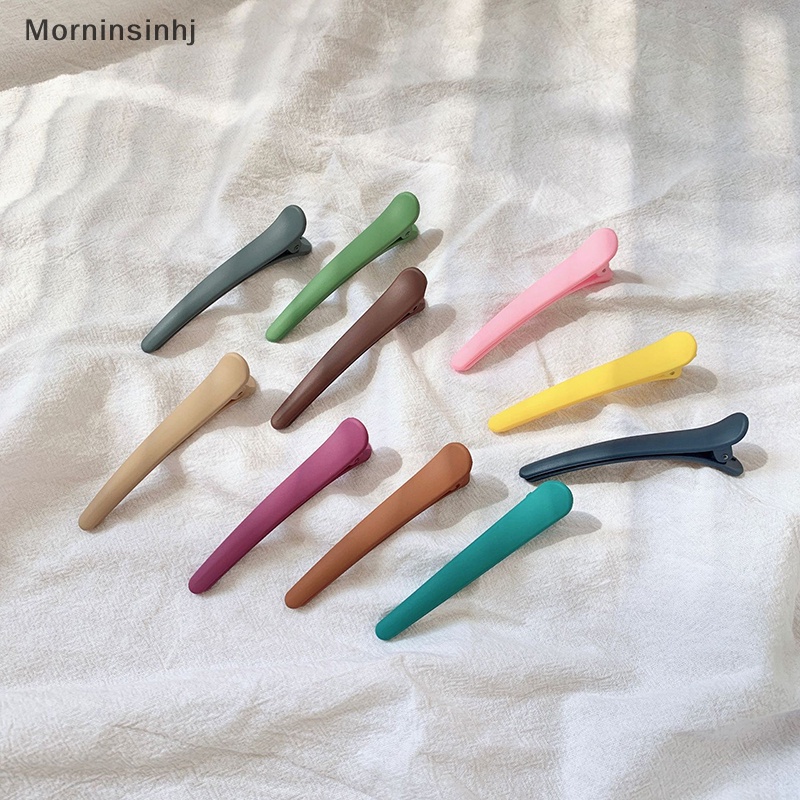 Mornin 10Pcs /Set Permen Warna Duckbill Klip Profesional Hairdressing Jepit Rambut Plastik DIY Perawatan Rambut Hair Clamp Styling Tools id