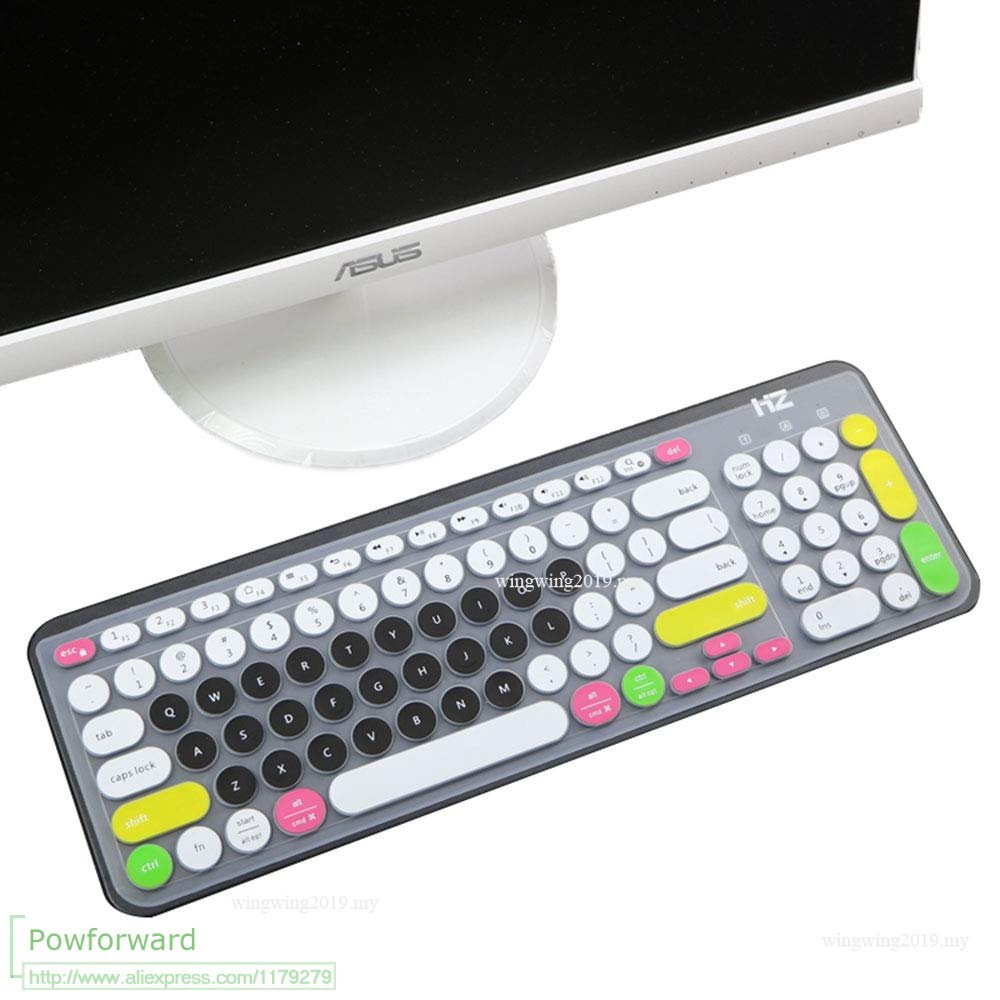 Skin Sarung Keyboard Fit Logitech K780 &amp;amp; Keyboard Wireless Multi-Device Laptop Silikon Ultra Tipis