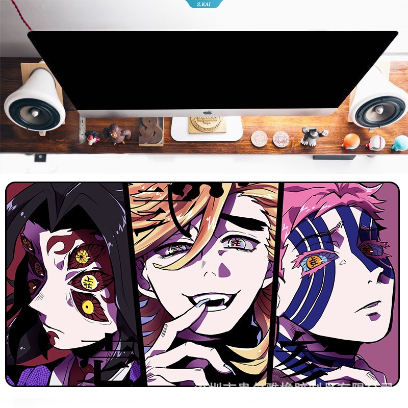 Kawaii Karakter Animasi Demon Slayer Kibutsuji Muzan Pelindung Pergelangan Tangan Rumah Kantor Silicone Mouse Pad Pelindung Pergelangan Tangan Mouse Pad Halus Nyaman [ZK]