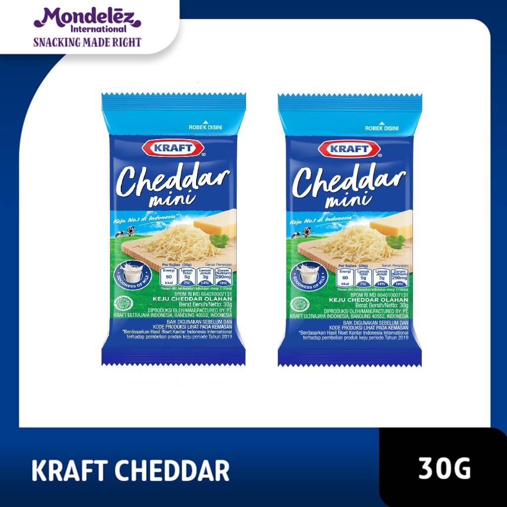 

Kraft Keju Cheddar Regular 30g Untuk Kue dan Burger - twinpack