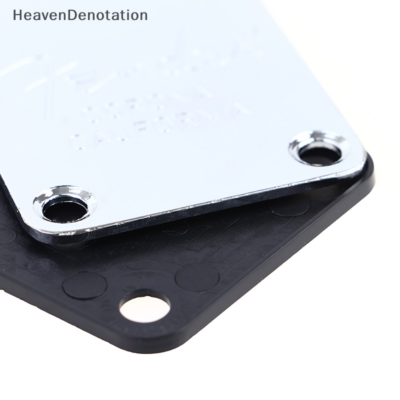 [HeavenDenotation] Plat Leher Gitar Elektrik Chrome Memperbaiki Papan Sambungan Leher Gitar Listrik HDV