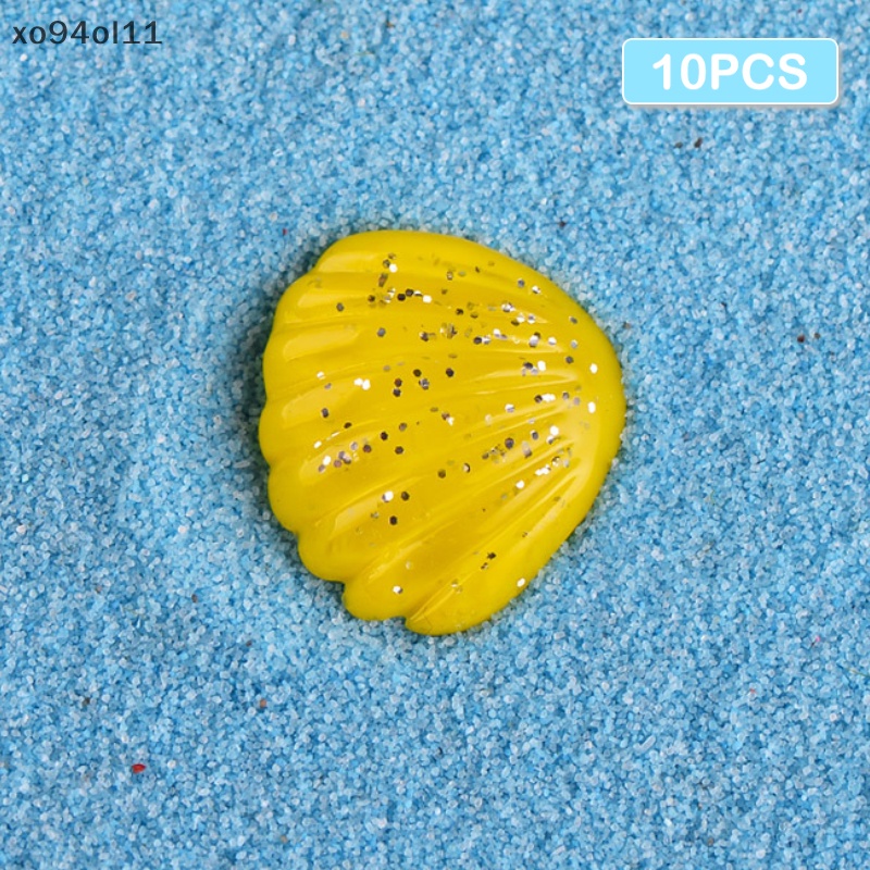 Xo 10PCS Aquarium Mini Resin Lucu Multicolor Hewan Bintang Laut Mikro Lanskap Ornamen Shell Sea View Ikan Aquarium Dekorasi OL