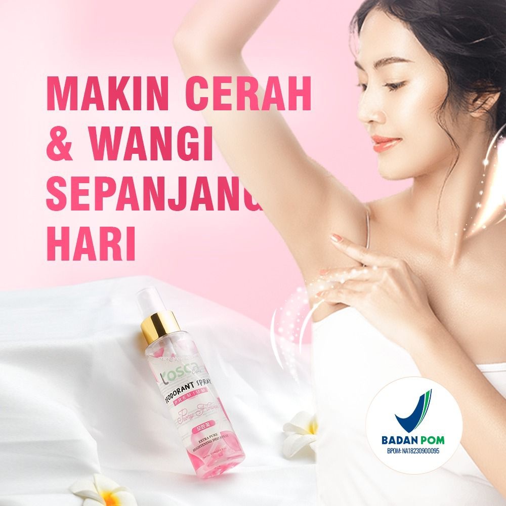 Natural Deodorant Spray 100ml Deo Premium With Peony Flower Mencegah Bau dan Mencerahkan Ketiak - Pemutih Ketiak - Pencerah Ketiak