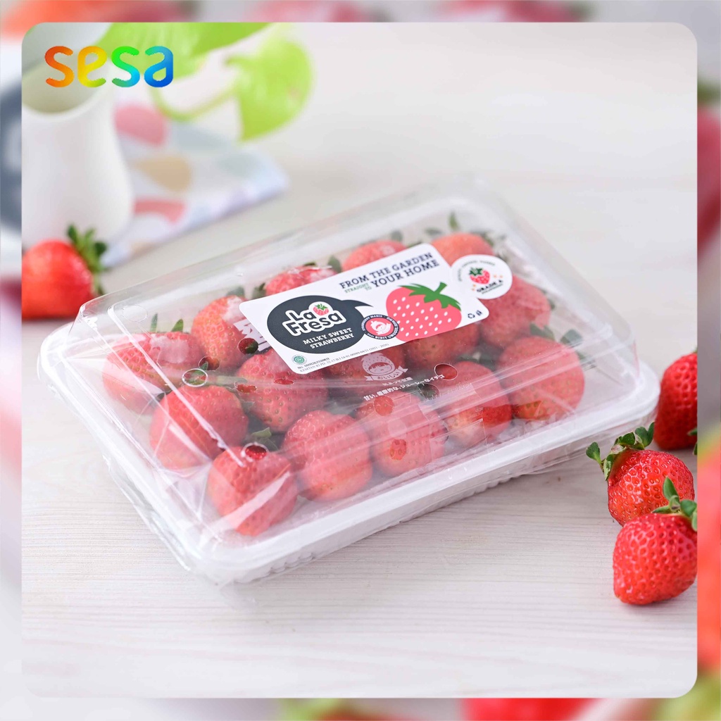 

LA FRESA Strawberry Premium Grade A 200gr- Buah Beri Premium
