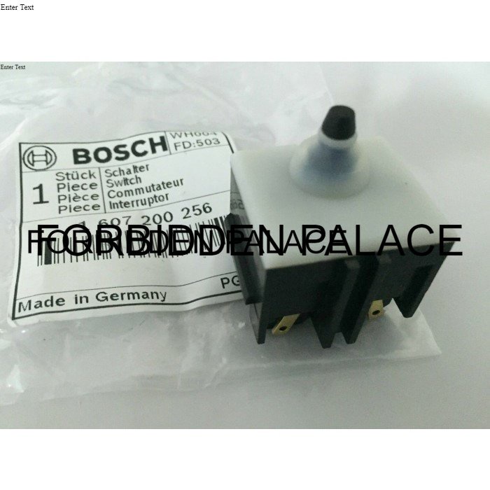Baru Bosch GWS 12-125 CI / GWS 13-125 CI - Switch (1607200256) NBH327