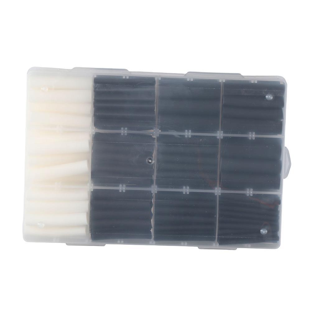 TOP 300pcs Heat Shrink Tubing Dengan Wadah Penyimpanan Water-proof Wire Insulation Shrinkage Tube Rasio 3:1