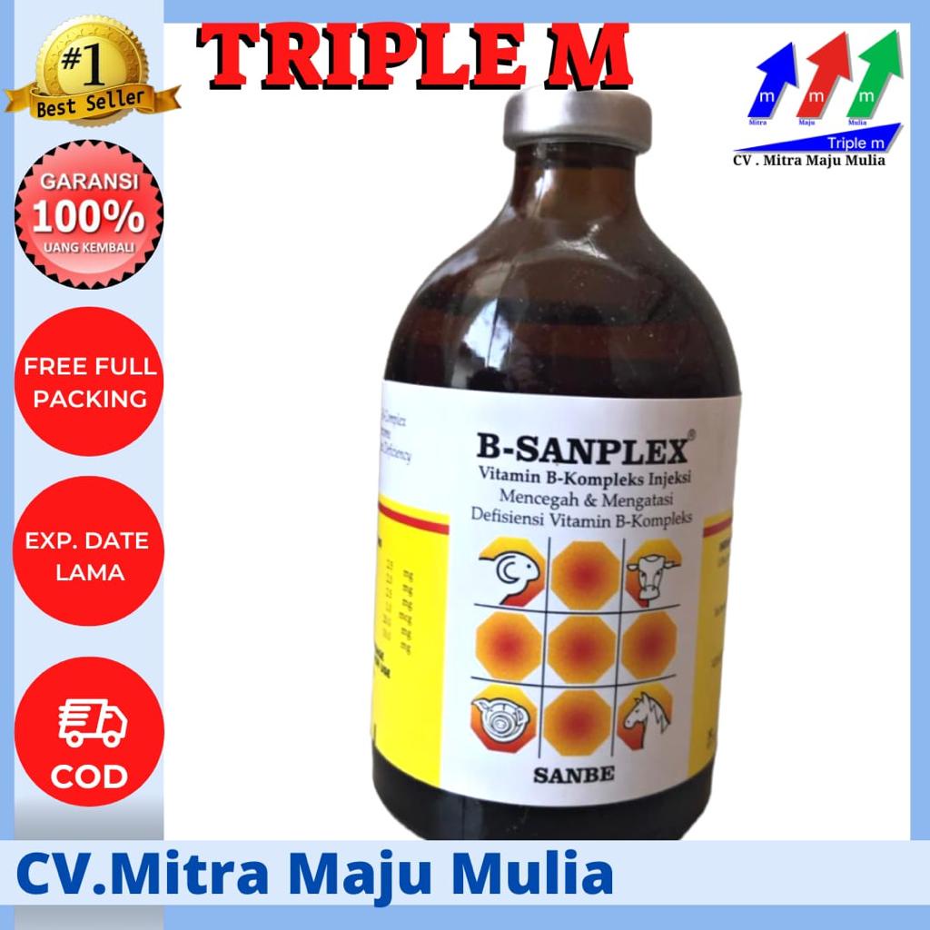 B Sanplex 100 ml Vitamin B komplek Hewan SANBE