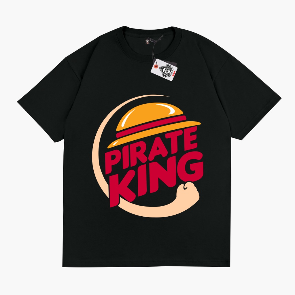 Kaos T Shirt ONE PIECE PIRATE BURGER KING