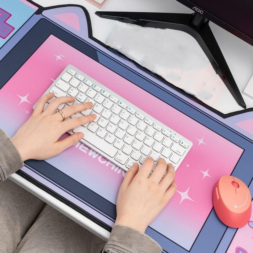 Populer Mouse Pad Office Pink Alas Meja Gaming Besar