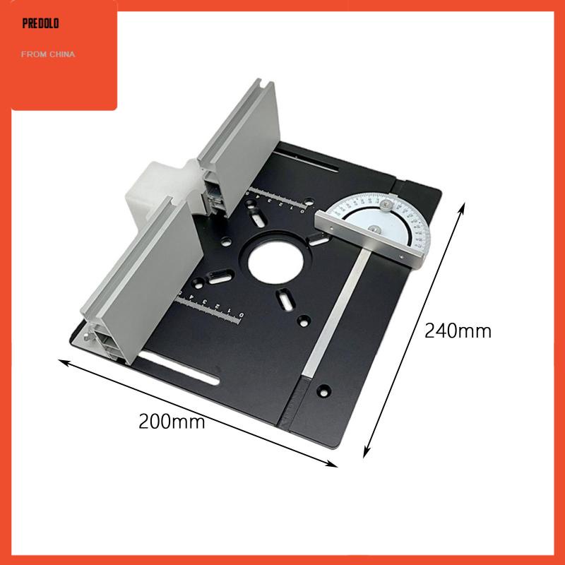 [Predolo] Alat Sisipan Meja Bahan Aluminium Template Untuk Router Bench Trimming Woodworking