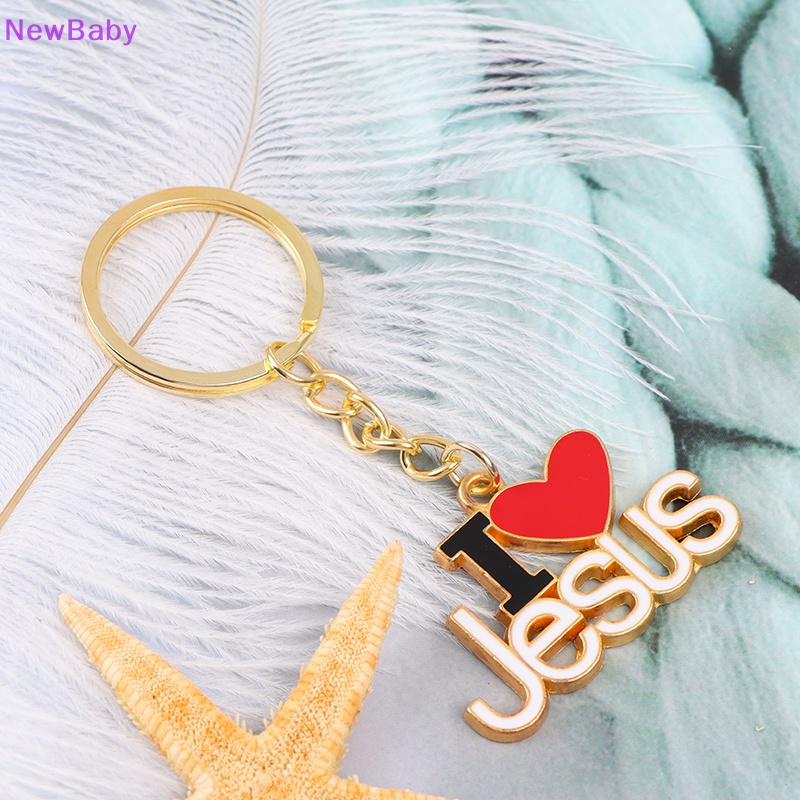 Newbaby 1pc Agama Jesus I Love Jesus Key Gantungan Kunci Mobil ID