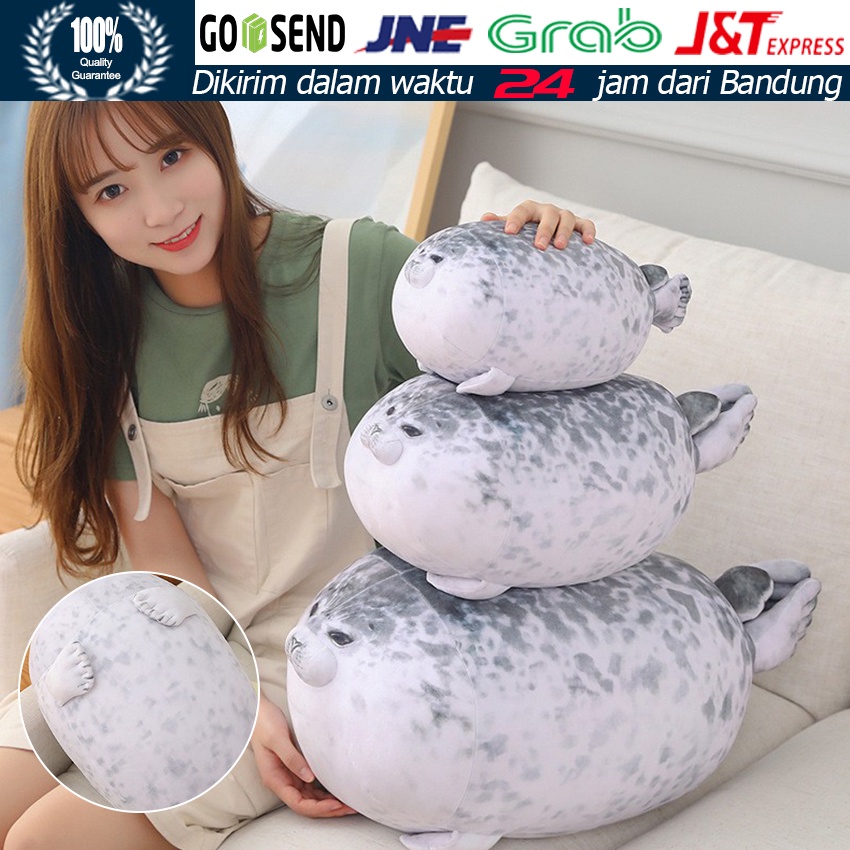 20/40/60CM Boneka Large Chubby Blob Seal Plush Toy Animal Cute Ocean Pillow Pet Stuffed Doll Gift Ma