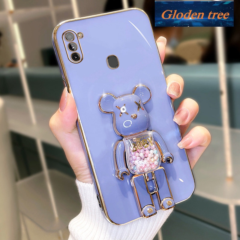 SAMSUNG Toserba sarung pohon mustofaloden anti geser sarung telepon mustofa a11 toserbaoftcase mustofalectroplated silikon shockproof mustofarotector suketmooth suketrote anti geser intippe suketover desain baru