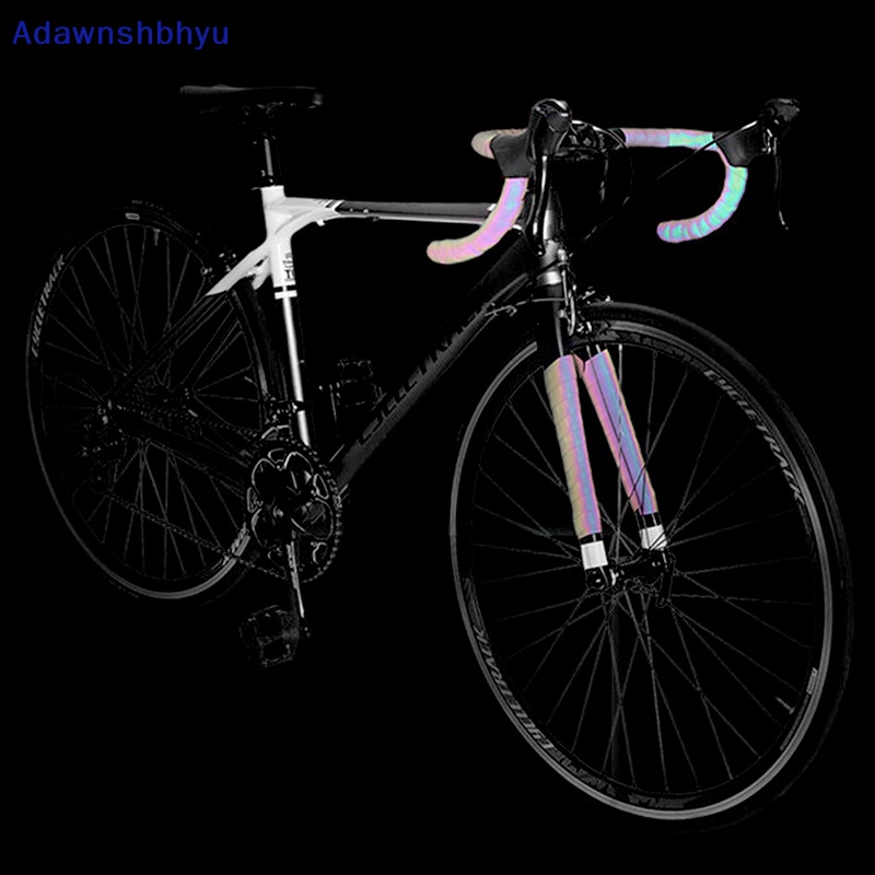 Adhyu Cycling Bike Stang Tape Light Reflektif Bike Bar Tape Bungkus Kulit Pu ID