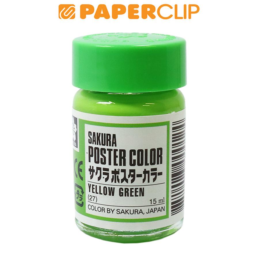 

POSTER COLOR XPW15-027 SAKURA 15ML YELLOW GREEN