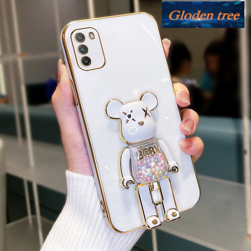 Pohon toserbaloden anti geser Casing handphone xiaomi poco m3 toserbaoftcase kampaslectroplated silikon shockproof stapelrotector senggolmooth intiprote anti pecah intipoftover desain baru