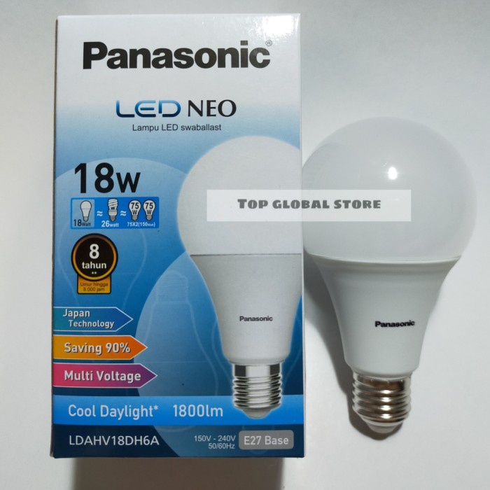 PROMO !! Lampu LED Panasonic NEO 18w 18 watt