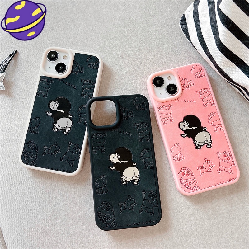 IPHONE Cover Telepon Kulit Imitasi Deluxe Cocok Untuk Iphone14 13 12 11 Pro Max Laser Karakter Kartun Anime Soft Case Casing Belakang Motif 3D