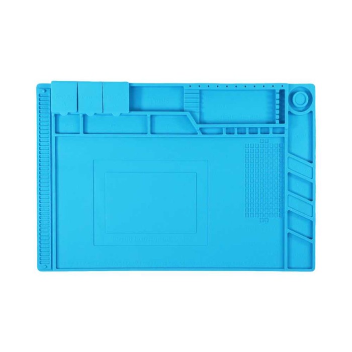 

karpet alas service hp anti panas karpet service tatakan servis - Biru S-160