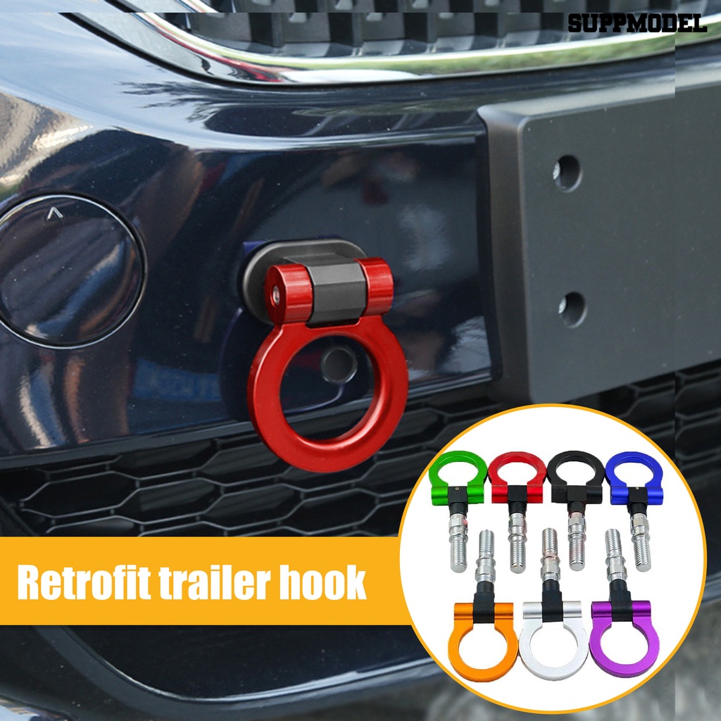 [SM] Car Tow Hook Kokoh Tahan Aus Colokan JP/EU Bumper Depan Auto Trailer Ring Hook Pasokan Mobil