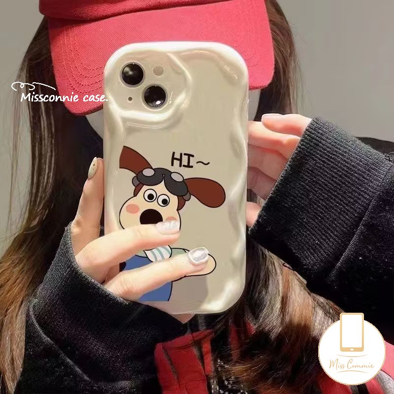 Casing Kartun Doraemon Kelinci Kompatibel Untuk iPhone 7Plus 11 13 12 14 Pro Max 8Plus X XR XS Max 6 6s 7 8 Plus SE 2020 Glossy 3D Tepi Melengkung Bergelombang Lembut Lucu Sarung Puppy