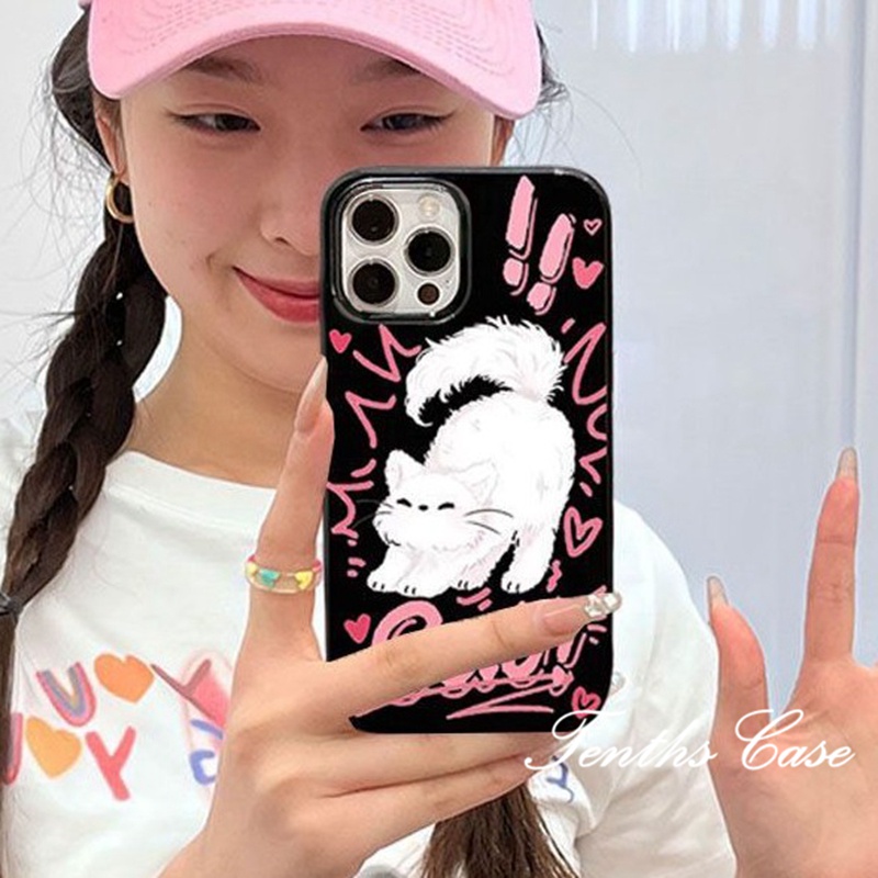 IPHONE Kompatibel Untuk Iphone14 13 12 11 Pro Max X XR Xs Max8 7 6 6s Plus Se2020 Soft Cover Lazy Kitten Phone Case