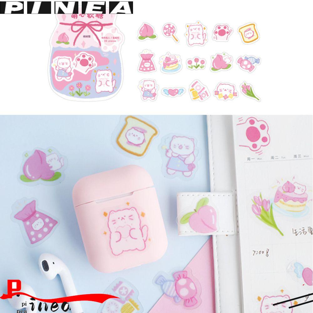 Stiker Hewan Nanas DIY Scrapbooking Label Lucu