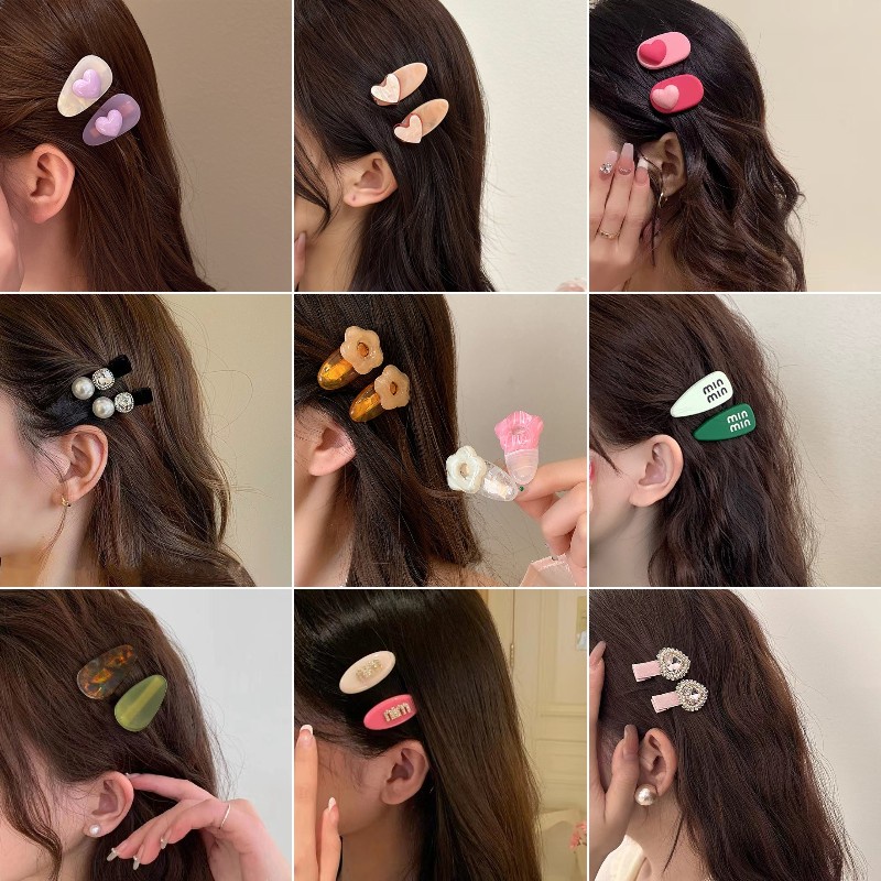Korea Baru fashion Jepit Rambut Kecil duckbill Klip Berkualitas Tinggi Poni Klip Patah Jepit Rambut Klip Samping