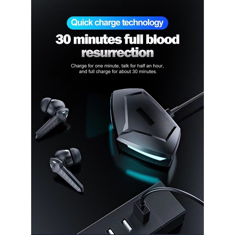 TWS P36  Bluetooth earphone 5.2 gaming headset bluetooth bass super stereo earphone Fashion Out of the Street earphone