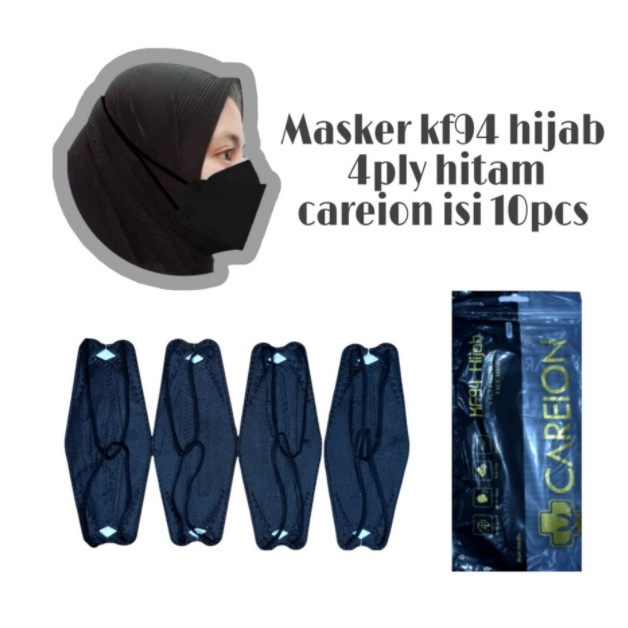 MASKER KF94 HIJAB HEADLOOP EVO DISPOSABLE MASK ISI 10 PCS