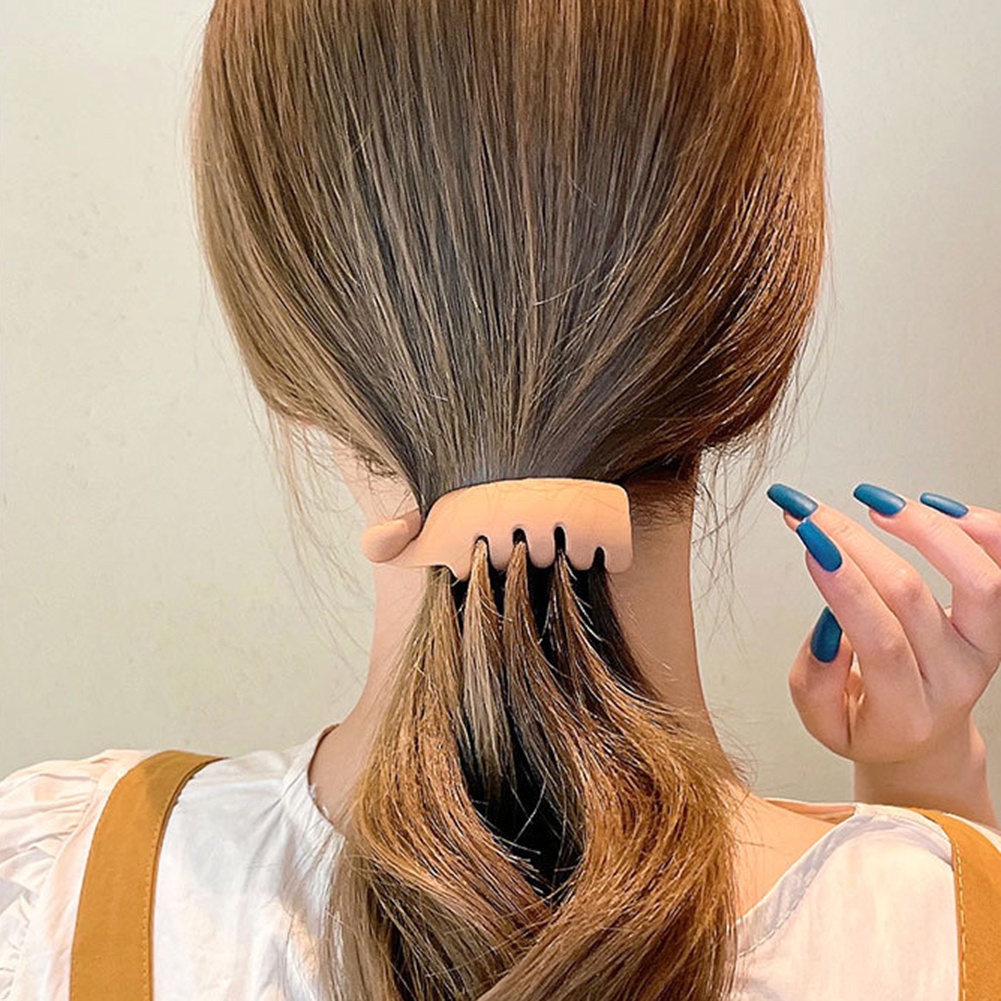 Jepit Rambut Ekor Kuda Tinggi Wanita untuk Anak Perempuan Klip Rambut Sederhana Klip Pisang Jaring Kepala Belakang Aksesoris Rambut Hadiah Anak Perempuan Jepit Rambut Ekor Kuda Tinggi Murah Import