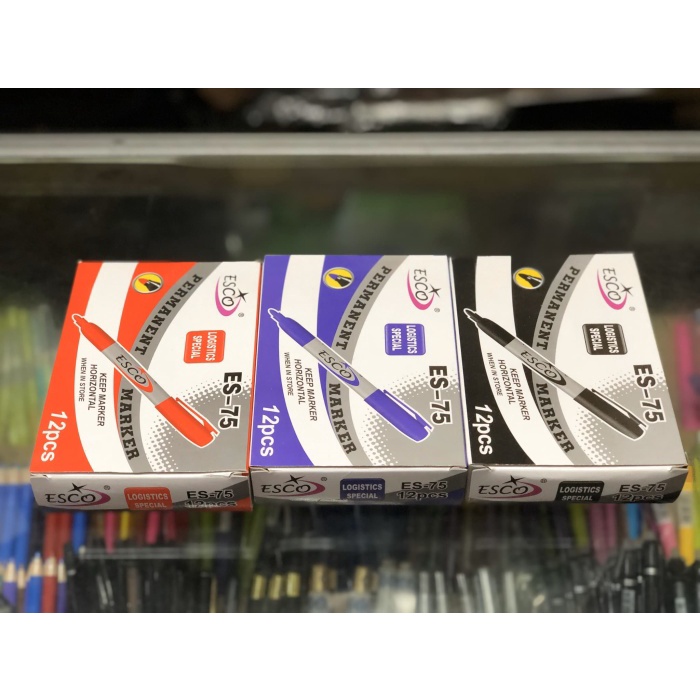 

Spidol permanen esco !!! - Hitam, perPack