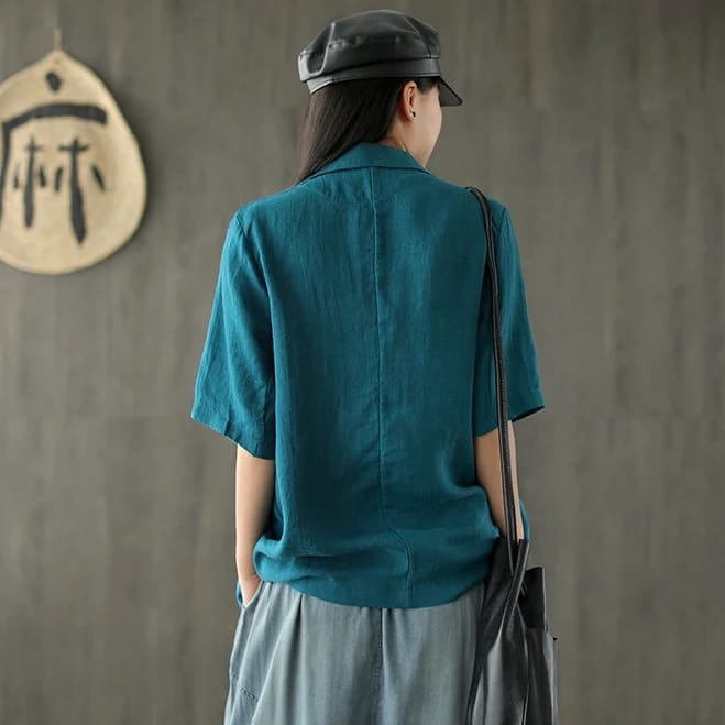 BLAZER WANITA KOREAN STYLE NARNIA BLASER LINEN OUTER JAPANESE STYLE TERBARU KEKINIAN HITS OOTD REMAJA CARDIGAN