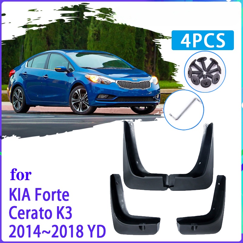 4pcs Flaps Lumpur Mobil Untuk KIA Forte Cerato K3 2014~2018 2015 2016 2017 Mudguard Splash Guards Fender Mudflaps Aksesoris Mobil