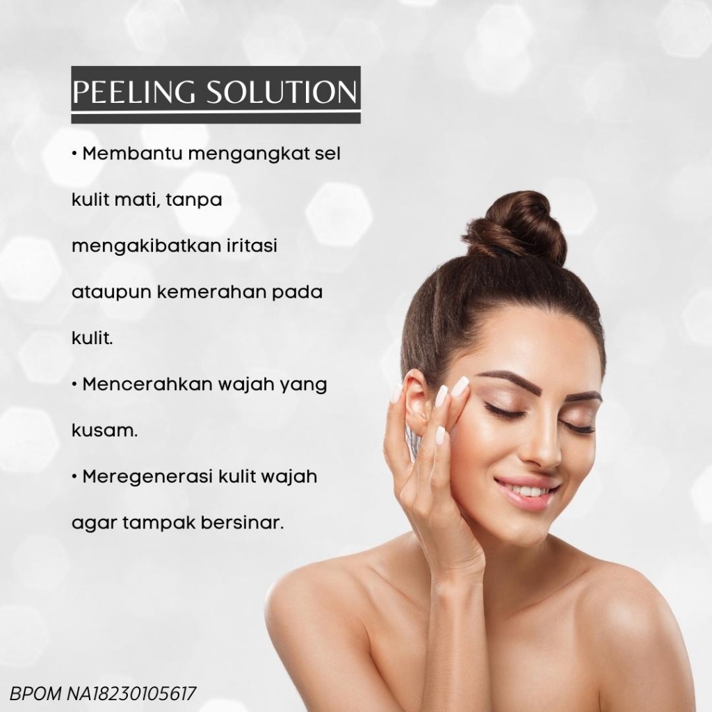 Serum Peeling Solution LKCare 20ml Serum Mengangkat Sel Kulit Mati Tumpas Komedo dan Memperbaiki Tekstur Wajah