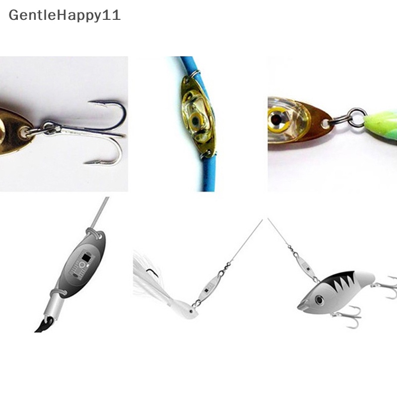 Gentlehappy Lampu LED Mini Flash Fish Lure Light Lamp Deep Drop Underwater Bentuk Mata Memancing Cumi id