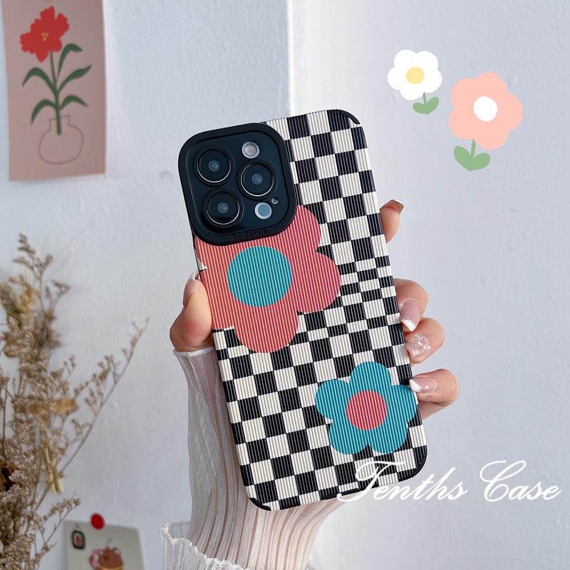 Kompatibel Untuk Iphone14 13 12 11 Pro Max X XR Xs Max7 8 Plus SE 2020warna Warni Bunga Ponsel Case Lembut Penutup Belakang