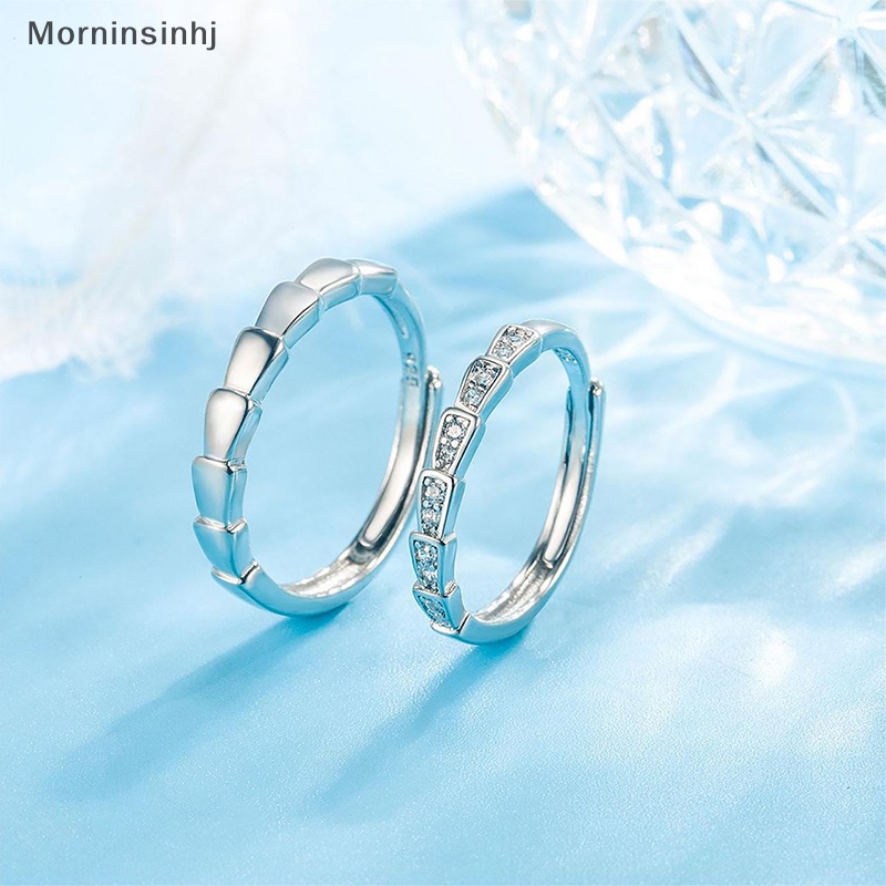 Mornin Kualitas Tinggi Cubic Zirconia Sederhana Kreatif Tipe Bambu Cincin Pasangan Ukuran Yang Dapat Disesuaikan Jari Rings Untuk Wanita Fashion Perhiasan id